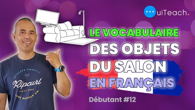 The living room vocabulary in french for beginners