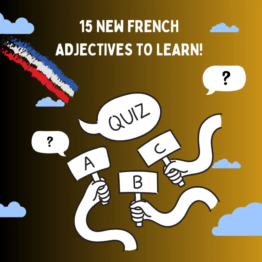 15 French adjectives to know!