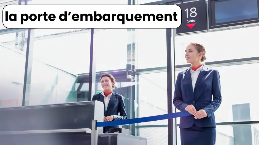 La porte d'embarquement