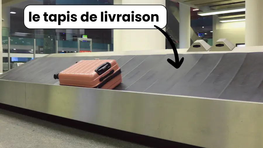 Le tapis de livraison