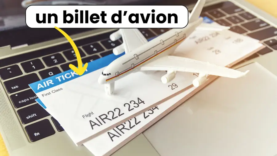 un billet d'avion