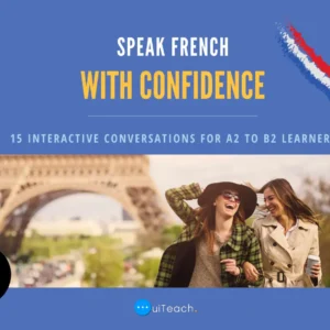 15 interactive French conversations with translations